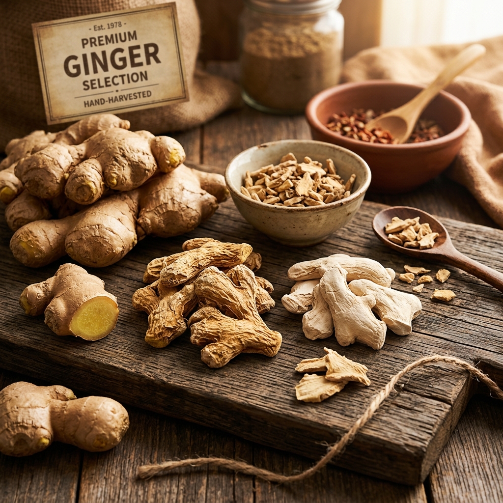 Ginger Varieties and Powder